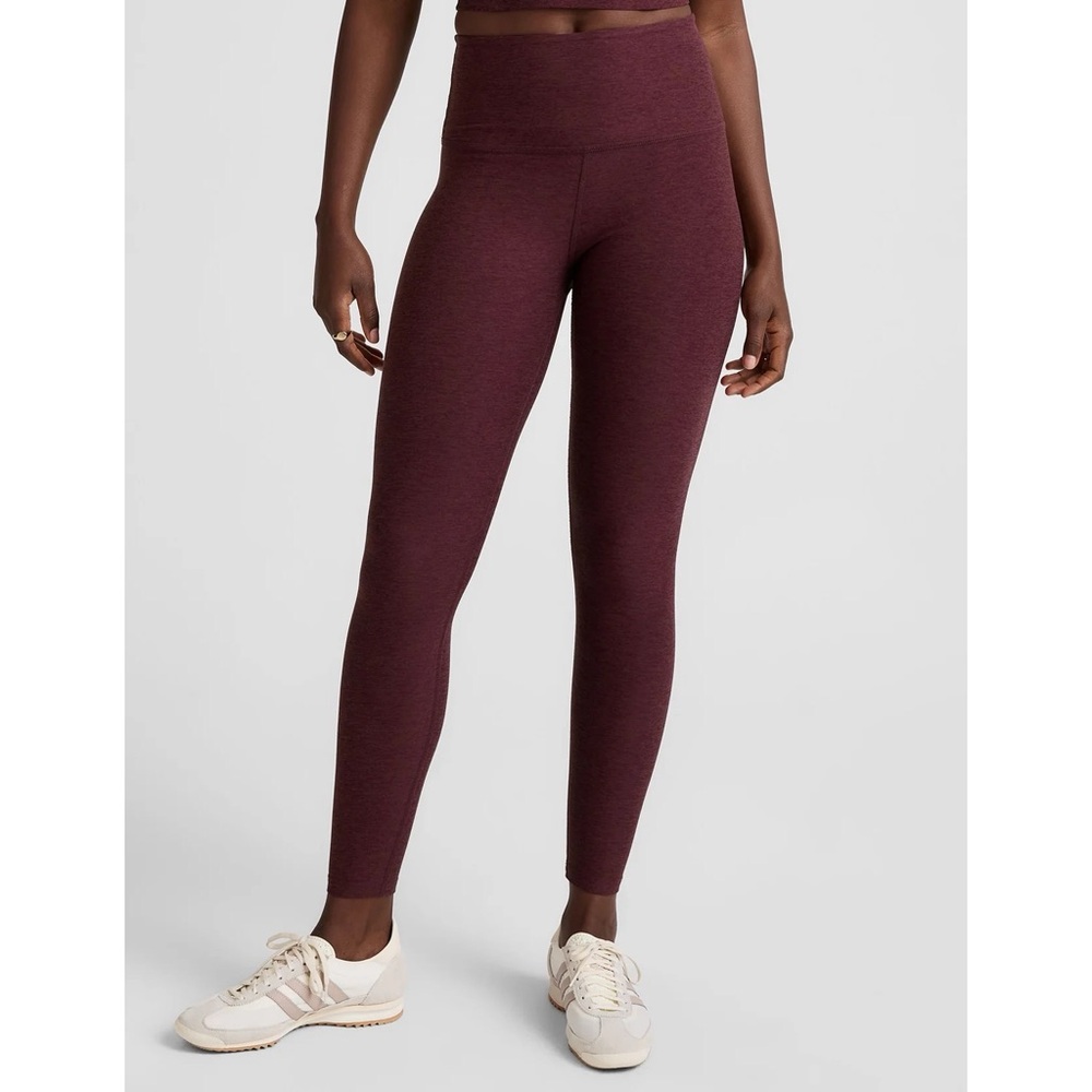 Beyond Yoga High-Rise Burgundy Leggings